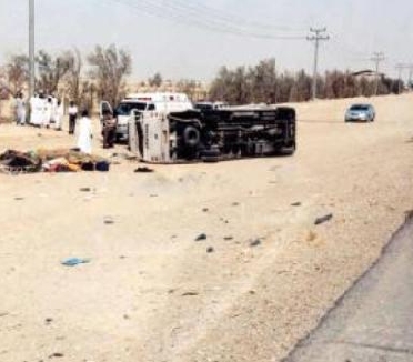 3 وفيات واصابة خطرة في حادث تدهور على طريق الصافي