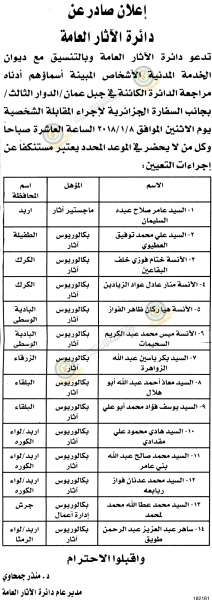 مدعوون للتعيين ووظائف في مختلف الوزارات - أسماء