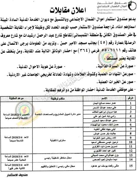 مدعوون للامتحان التنافسي للتعيين في الصحة و مختلف الوزارات- أسماء