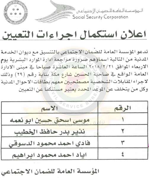 مدعوون للامتحان التنافسي للتعيين في الصحة و مختلف الوزارات- أسماء