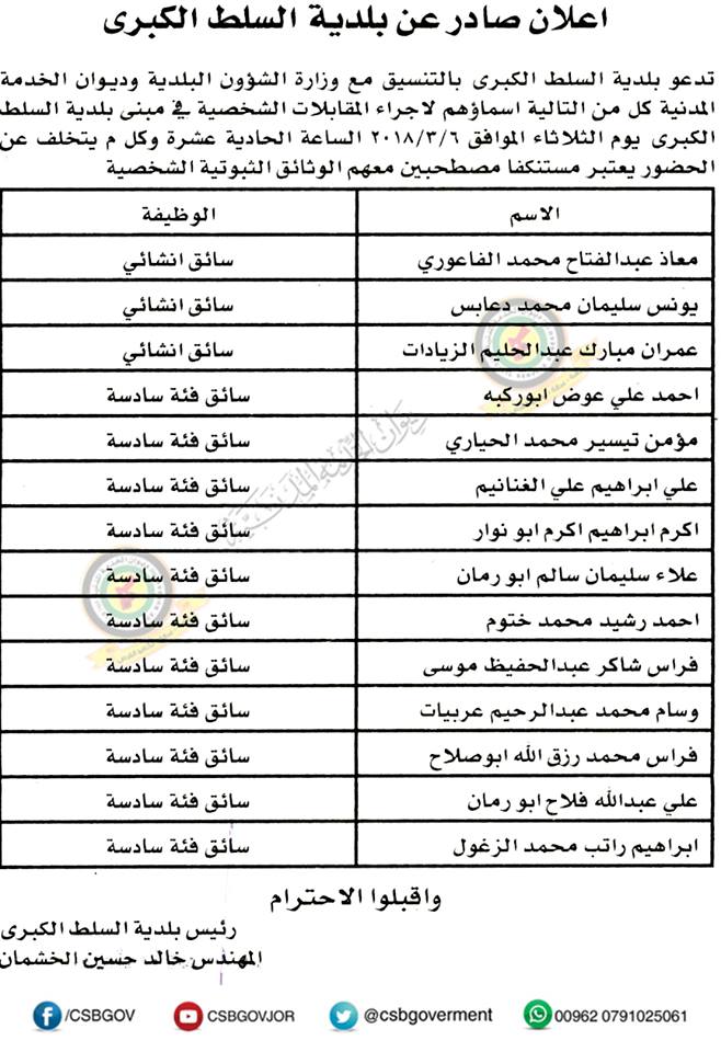 وظائف شاغرة ومدعوون للتعيين في مختلف الوزارات - أسماء