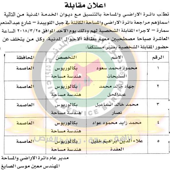 مدعوون للتعيين في مختلف الوزارات - أسماء