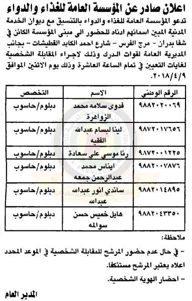 مدعوون للتعيين في مختلف الوزارات - أسماء