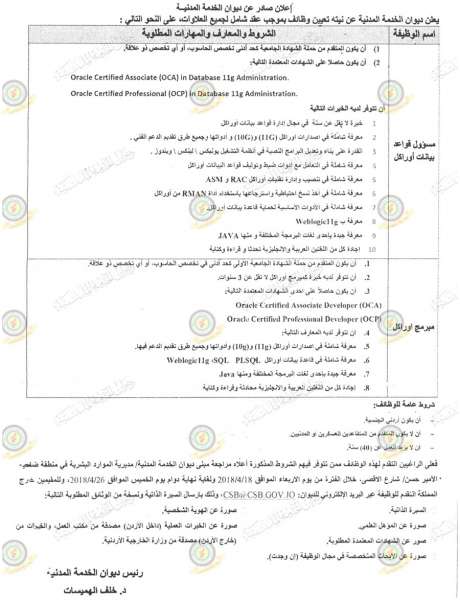 وظائف شاغرة ومدعوون للتعيين في مختلف الوزارات - أسماء - رابط التقديم