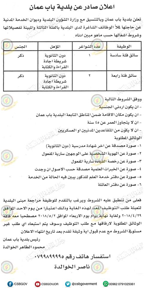 الخدمة المدنية يعلن عن وظائف شاغرة في مختلف الوزارات - تفاصيل