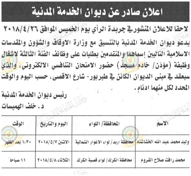 وظائف شاغرة ومدعوون للتعيين في مختلف الوزارات - أسماء