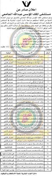 وظائف شاغرة ومدعوون للتعيين في مختلف الوزارات - أسماء