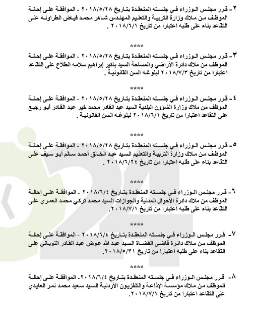 احالات واسعة على التقاعد في التربية و مختلف الوزارات - اسماء