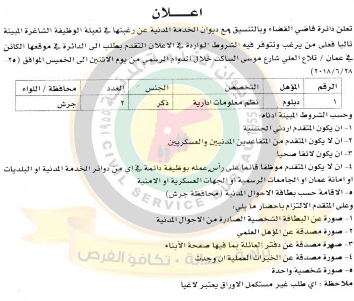 وظائف شاغرة ومدعوون للتعيين في مختلف الوزارات - أسماء