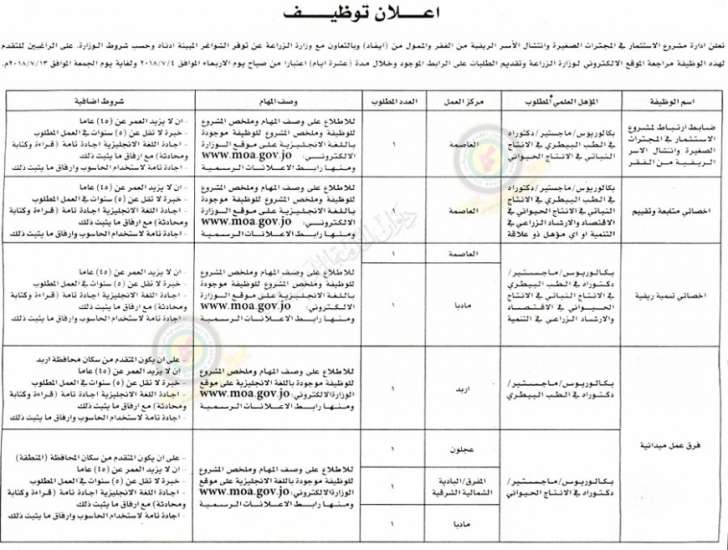 وظائف شاغرة ومدعوون للتعيين في مختلف الوزارات - أسماء