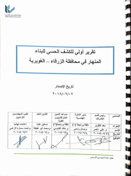 المهندسين تطلب استدعاء المقاول والمشاركين بصيانة عمارة الزرقاء.. واغلاق جميع الشوارع المؤدية إليها