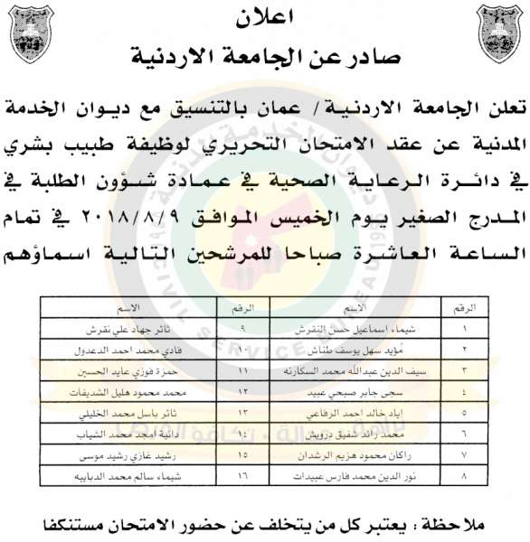 وظائف شاغرة ومدعوون للتعيين في مختلف الوزارات - أسماء