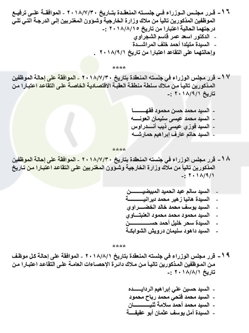 احالات واسعة على التقاعد في التربية و مختلف الوزارات - اسماء