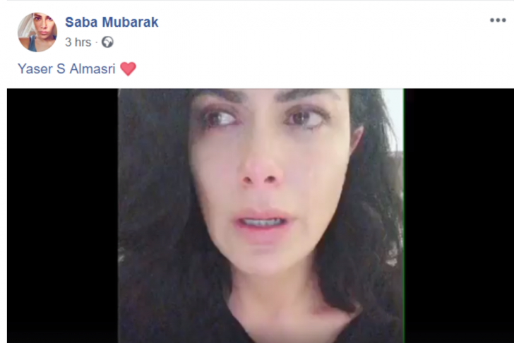 الفنانة صبا مبارك تنشر فيديو تبكي فيه رحيل ياسر المصري.. الغريب ما فعلته بعد ذلك!