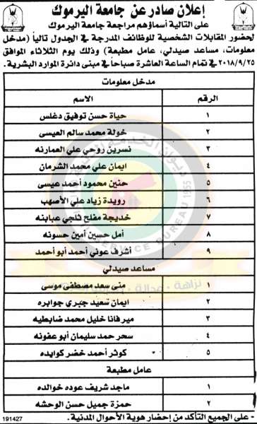 اعلان هام صادر عن ديوان الخدمة المدنية لتعيين موظفين - أسماء