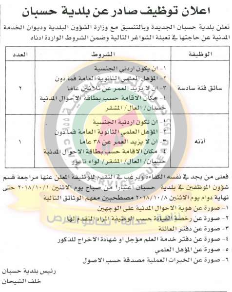 اعلان هام صادر عن ديوان الخدمة المدنية لتعيين موظفين - أسماء