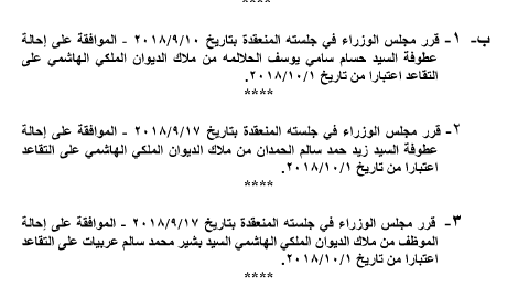 إحالات في الديوان الملكي (أسماء)