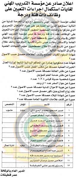 مدعوون لمقابلات شخصية في التربية ووظائف في مختلف الوزارات - أسماء