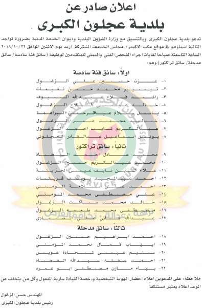 وظائف شاغرة ومدعوون للتعيين في مختلف الوزارات - أسماء