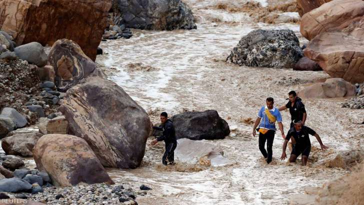 شاهد.. سيول كارثية في البحر الميت 