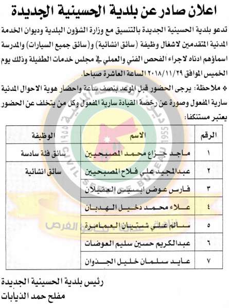 وظائف شاغرة ومدعوون للتعيين في مختلف الوزارات - أسماء