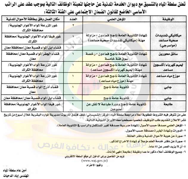 مدعوون للتعيين ووظائف شاغرة في مختلف الوزارات - أسماء