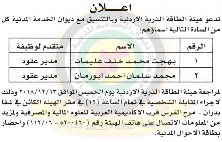 وظائف شاغرة ومدعوون للتعيين في مختلف الوزارات - أسماء