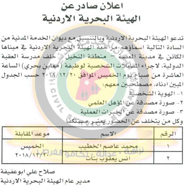 وظائف شاغرة ومدعوون للتعيين في مختلف الوزارات - أسماء