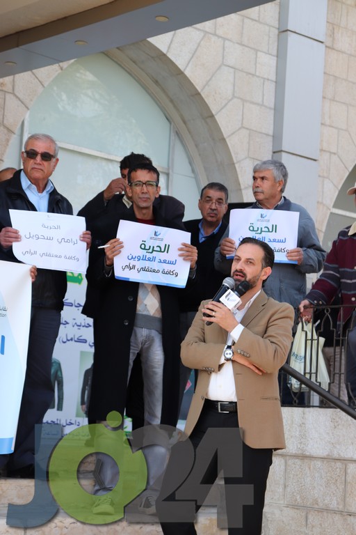 الزعبي في اعتصام امام مجمع النقابات: السجون للفاسدين وليست للمطالبين بالاصلاح