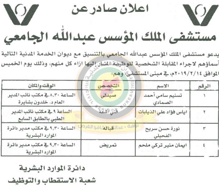 وظائف شاغرة ومدعوون للتعيين في مختلف الوزارات - أسماء