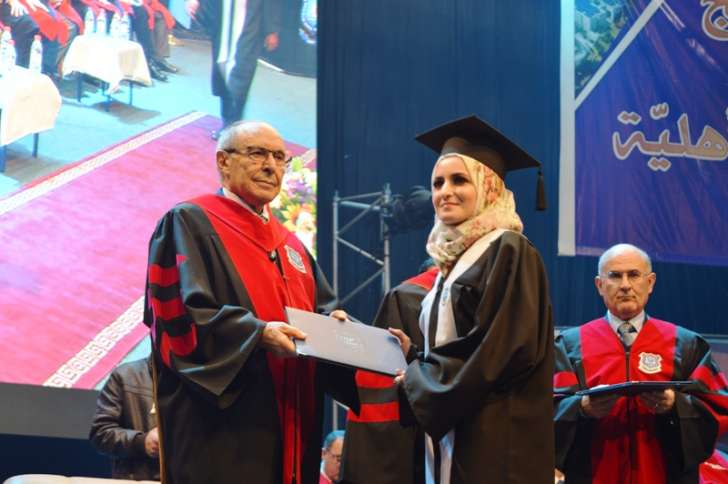 جامعة عمان الاهلية تحتفل بتخريج الفوج السادس والعشرين من طلبتها للفصل الدراسي الأول 2018-2019