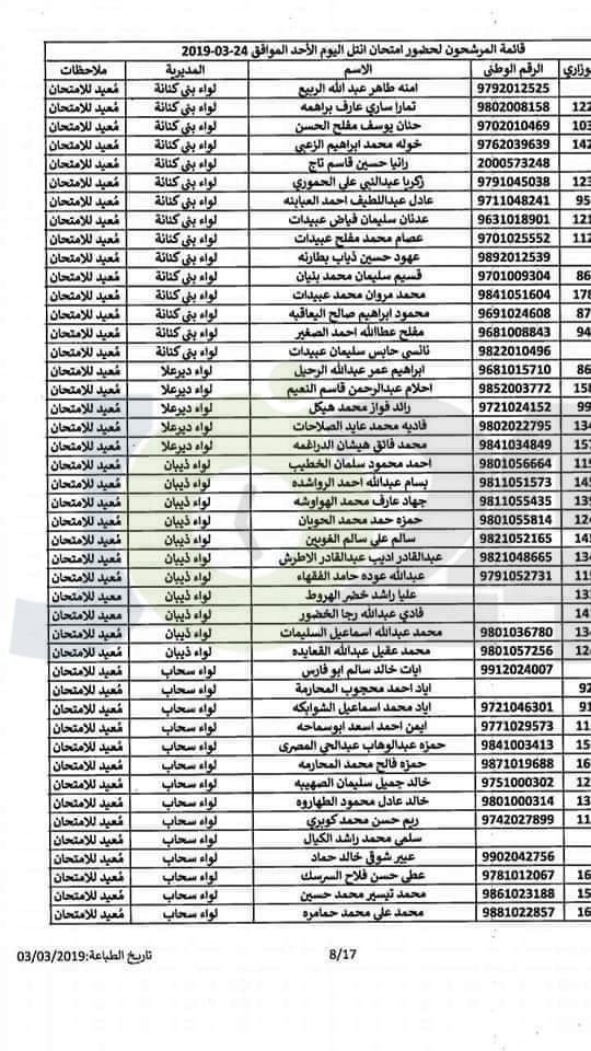 مواعيد امتحان انتل للراسبين والغائبين عن الامتحانات السابقة -اسماء