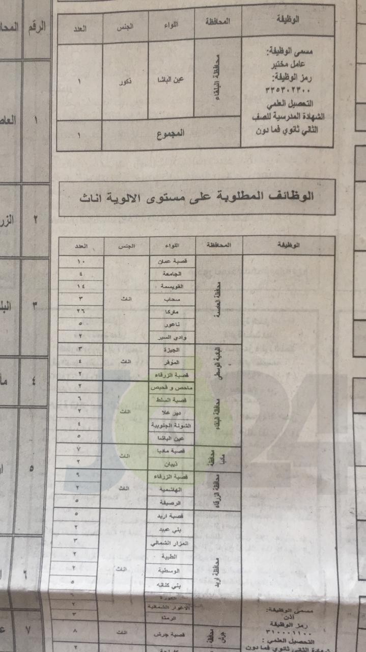 الخدمة المدنية يعلن وظائف الفئة الثالثة المتوفرة لعام 2019.. وبدء التقديم عليها الأحد - تفاصيل