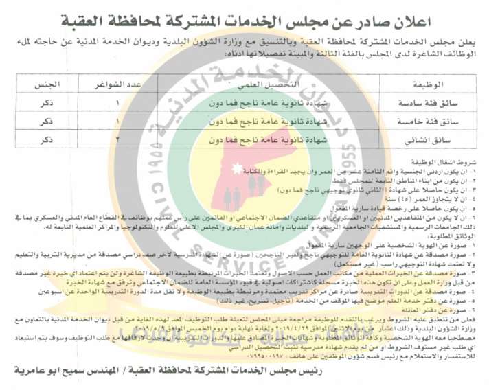 الخدمة المدنية يعلن وظائف شاغرة في مختلف الوزارات - أسماء