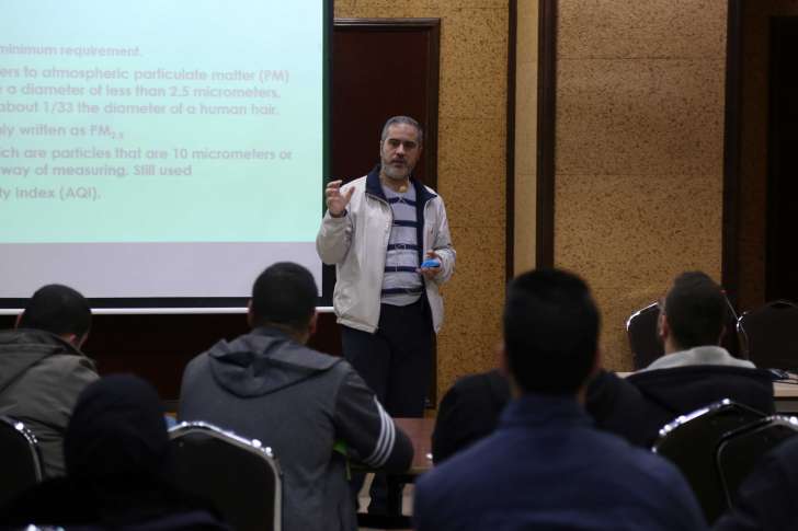 ورشة حول  التعريف بجودة الهواء في البيئة الداخلية الصحية ومسبباتها