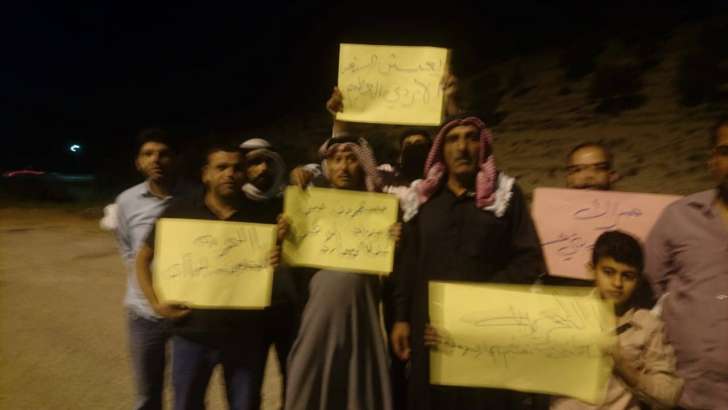 بني حسن يقيمون أربع فعاليات متزامنة للمطالبة بالافراج عن ابو ردنية والمعتقلين - صور