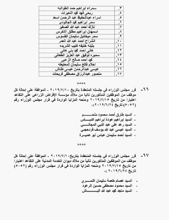 الحكومة تحيل نحو 1400 موظفا على التقاعد - اسماء