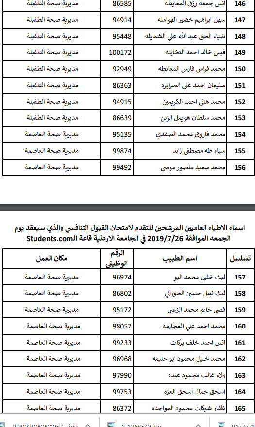 تعميم موعد امتحان القبول لبرنامج الاقامة المنوي - اسماء