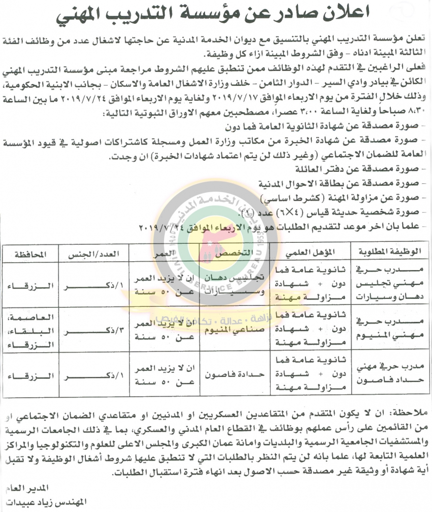 مرشحون للتعيين في التربية ومختلف الوزارات والمؤسسات الحكومية - اسماء