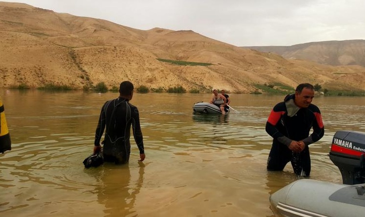وفاة شخص اثر حادث غرق في سد وادي شعيب