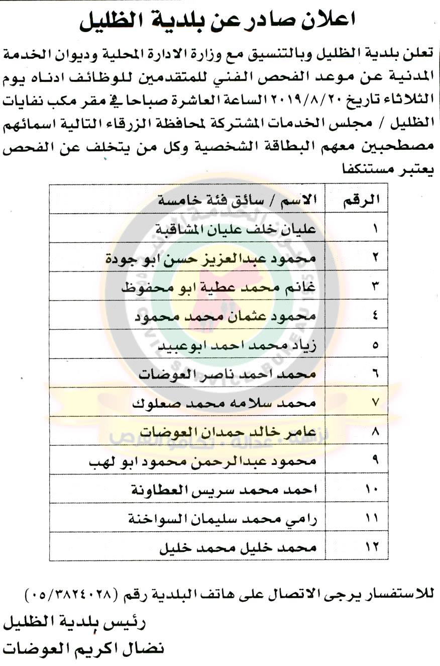 وظائف شاغرة ومدعوون للتعيين في مختلف الوزارات - أسماء