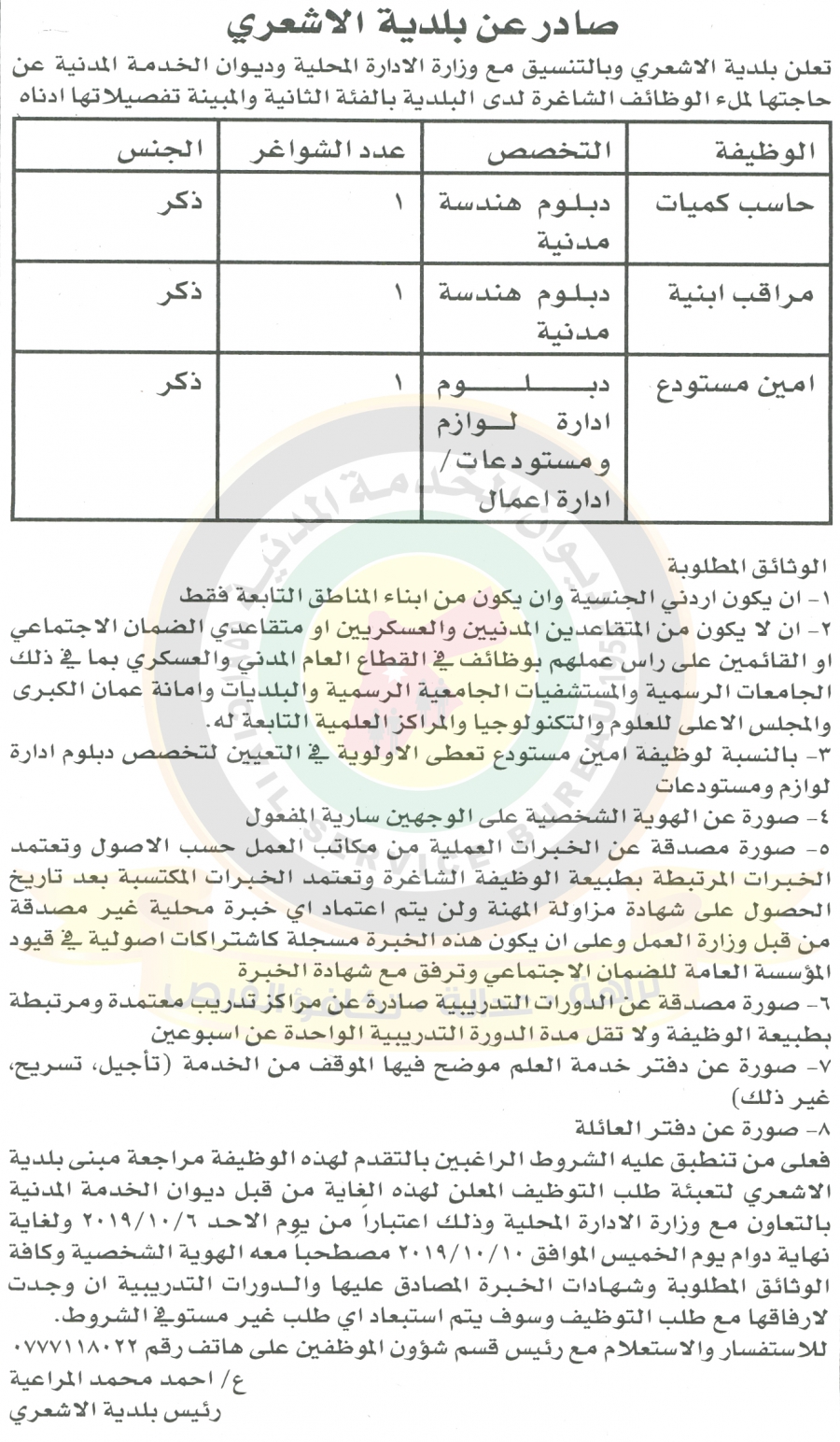 وظائف شاغرة ومدعوون للتعيين في مختلف الوزارات - أسماء