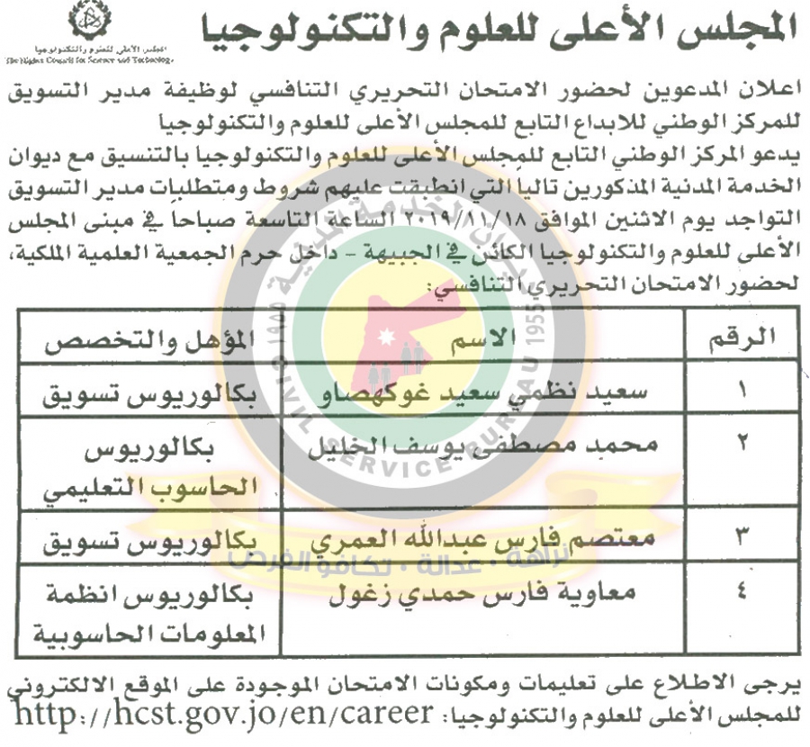 مدعوون للتعيين في الصحة ومختلف الوزارات - اسماء