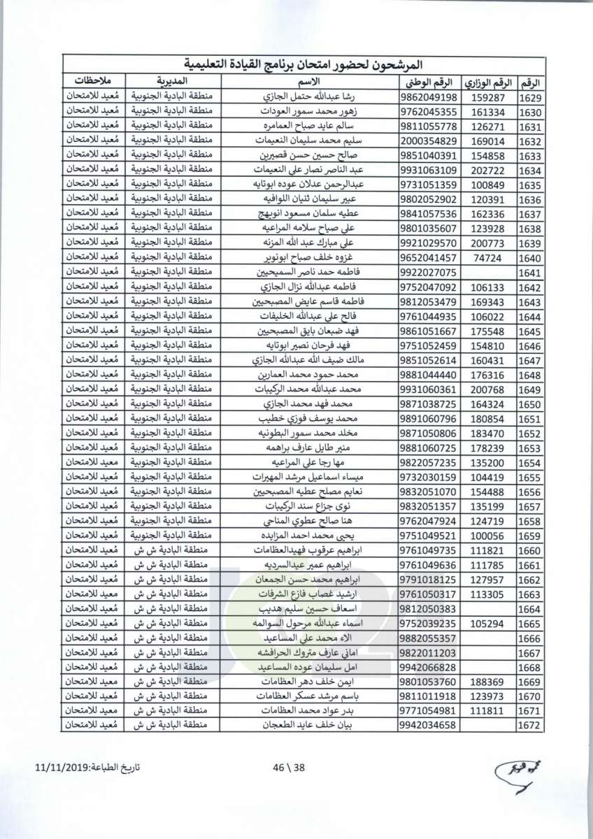 مواعيد امتحان انتل للراسبين والغائبين عن الامتحانات السابقة -اسماء