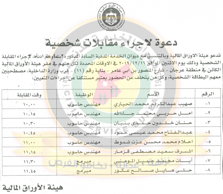 وظائف شاغرة ومدعوون للتعيين في التربية ومختلف الوزارات - أسماء