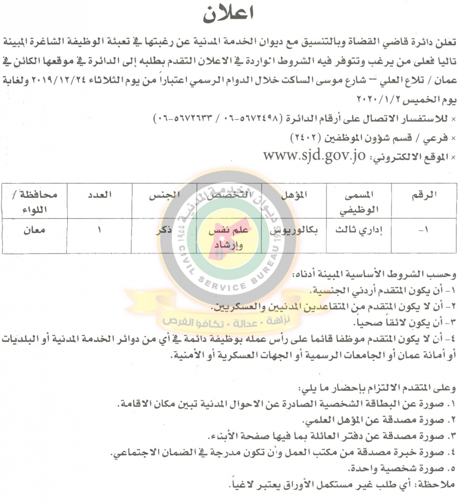 وظائف شاغرة ومدعوون للتعيين في مختلف الوزارات - أسماء