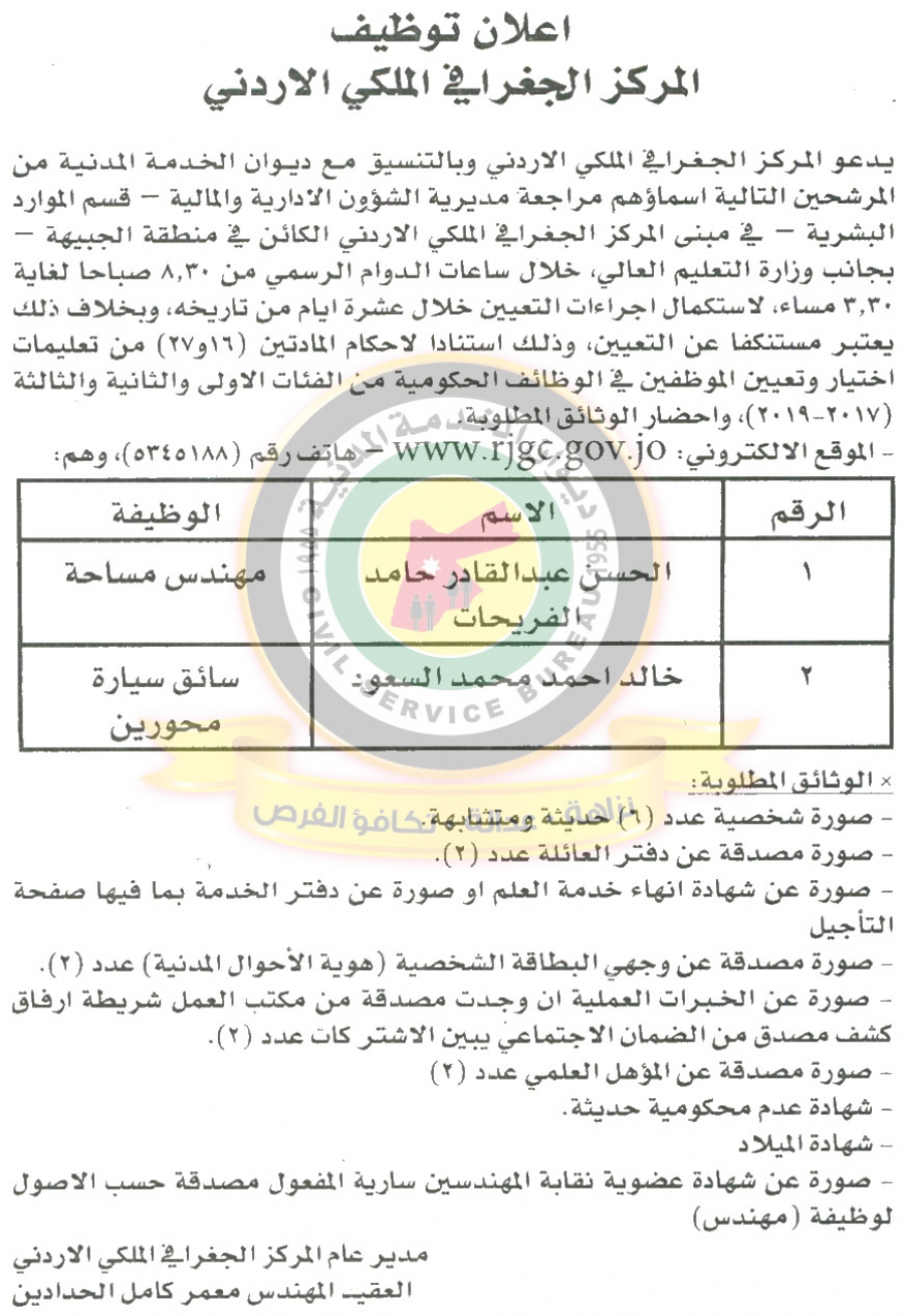 مدعوون لاستكمال اجراءات التعيين.. (اسماء)