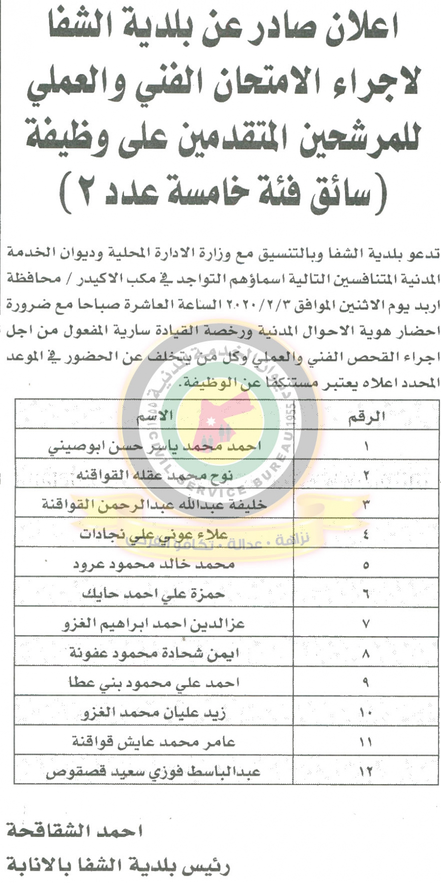 وظائف شاغرة ومدعوون للتعيين في مختلف الوزارات - أسماء