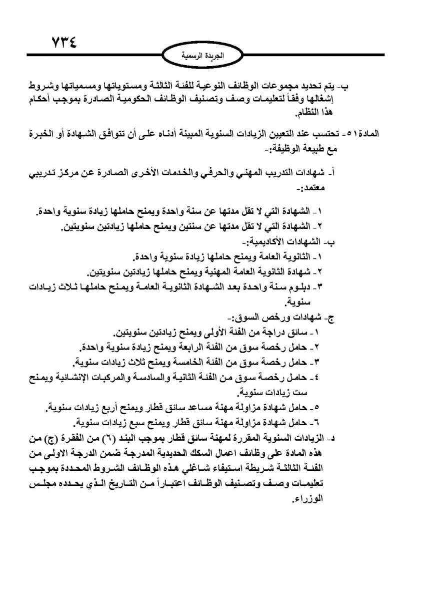 الخدمة المدنية يدخل حيز التنفيذ: الغاء تدريجي للدور والترتيب التنافسي.. ونقاط اضافية على سنوات الخبرة - نص النظام