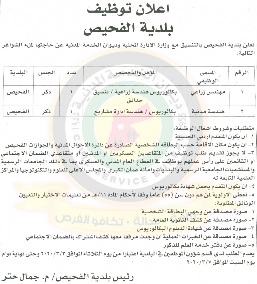 وظائف شاغرة ومدعوون للتعيين في مختلف الوزارات - أسماء